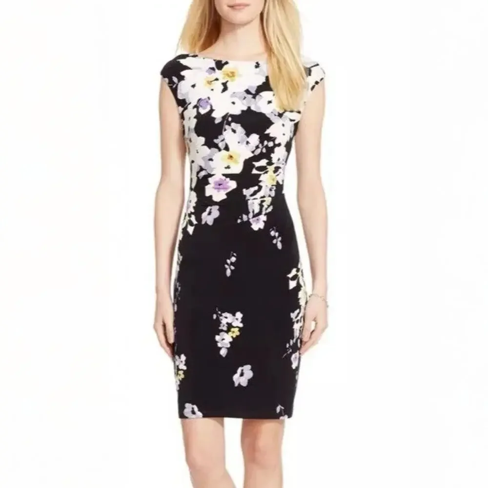 Lauren by Ralph Lauren Floral Dress Sz 14 - Picture 1 of 12